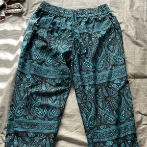Blue harem pants